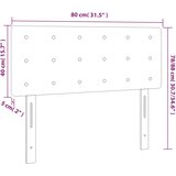  Uzglavlje tamnosivo 80 x 5 x 78/88 cm baršunasto | shoptok.hr