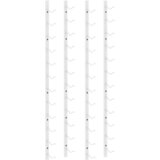  Zidni stalak za vino za 12 boca 2 kom bijeli željezni | shoptok.hr
