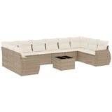 vidaXL 11-dijelni set vrtnih sofa od poliratana s jastucima bež | shoptok.hr