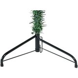 Ozka umetna polovična novoletna jelka s stojalom zelena 210 cm, (20611384) | Shoptok.si