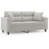  Dvosjed s jastucima svjetlosivi 140 cm od mikrovlakana | shoptok.hr