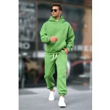 Madmext Moss Green Hooded Basic Tracksuit 5925