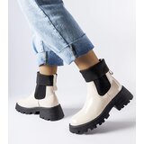 Gemre Beige slip-on worker ankle boots Breolungi | shoptok.hr
