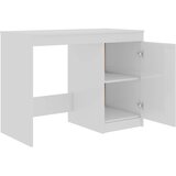  Radni stol visoki sjaj bijeli 100x50x76 cm konstruirano drvo | shoptok.hr