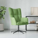  Stolica za opuštanje svjetlozelena baršunasta | shoptok.hr