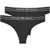 Emporio Armani Hlačke 2-PACK BRAZILIAN Črna