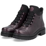 Rieker Gležnarji z vezalkami rdeče vijolična / črna | Shoptok.si
