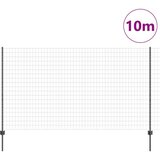 vidaXL Set ograj Set 2 Siva Kovinska 10 x 1.4 m Vzdržljiva | Shoptok.si