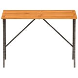  Vrtni stol s pločom od akacijevog drva sivi 105x75x72 cm poliratan - Siva 1 | shoptok.hr
