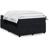  Krevet box spring s madracem crni 120 x 190 cm baršunasti | shoptok.hr