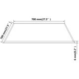  Ploča za Stol Kaljeno Staklo Pravokutna 700x700 mm | Eponuda.com