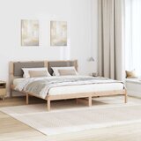  Krevetna konstrukcija s uzglavljem Sivo-smeđa 180 x 200 cm Smeđesiva | shoptok.hr