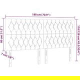  Posteljno vzglavje temno rjavo 180x7x118/128 cm blago, (20938613) | Shoptok.si