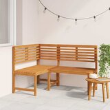 vidaXL Kutna vrtna klupa 140 cm od masivnog bagremovog drva | shoptok.hr