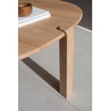 Gazzda Okrugao stolić za kavu od punog hrasta u prirodnoj boji ø 100 cm Kulin – | shoptok.hr