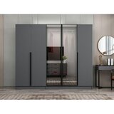 Hanah home ormar sa reflektujućim staklom Nisa 20595, 225 cm, antracit Cene