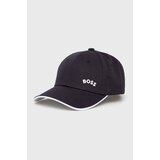 Boss Bombažna kapa Athleisure, mornarsko modra barva | Shoptok.si