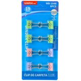  Set šarenih spajalica s nasmijanim licima, 8 komada, 19 mm | shoptok.hr