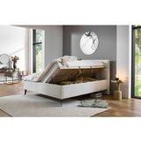 Meise Möbel Bež zakonska postelja s prostorom za shranjevanje z letvenim dnom 180x200 cm Paulo – | Shoptok.si
