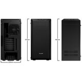 Be Quiet! Ohišje PURE BASE 600 (BGW21) midiATX okno črno | Shoptok.si