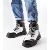 Gemre Black and white insulated hiking boots Solofra Cene