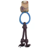 hoop on rope l blue 37cm