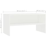 TV ormarić bijeli 80 x 40 x 40 cm konstruirano drvo | shoptok.hr
