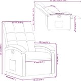 vidaXL Naslanjač iz rjavega blaga | Shoptok.si