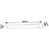 Rabalux LED STRELA 60cm 18W NW BATTEN 2 CRNA 78023 | ePonuda.com