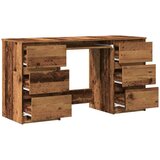 vidaXL Pisalna miza starinski les 140x50x77 cm inženirski les | Shoptok.si