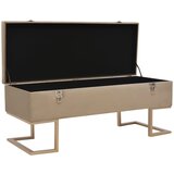 The Living Store Klop s prostorom za shranjevanje 105 cm bež žamet - Klop, (21493902) | Shoptok.si