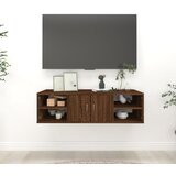 vidaXL Stenska polica rjav hrast 102x30x29 cm inženirski les Cene