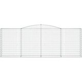  Lučne gabionske košare 3 kom 400x50x140/160cm pocinčano željezo | shoptok.hr