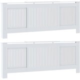  Pokrivač radijatora 2 pcs Bijelo 205 x 20,5 x 81,5 cm | shoptok.hr