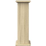 vidaXL Stalak za izložbu s pohranom boja hrasta 31x30x90 cm drveni | shoptok.hr
