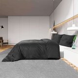  Set posteljine za poplun crna 140 x 200 cm pamučni | shoptok.hr