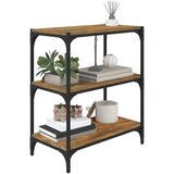 Ormarić za knjige boja hrasta 60 x 33 x 70,5 cm drvo i čelik | Shoptok.si