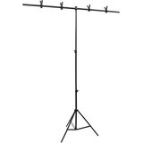  Stalak za pozadinu u obliku slova T crni 151x60x(70-200) cm | shoptok.hr