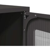 TV omarica črna 100,5x39x60,5 cm Hladno valjano jeklo, (21747089) | Shoptok.si