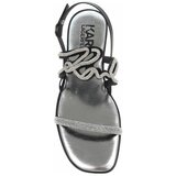 Karl Lagerfeld Sandali & Odprti čevlji OLYMPIA Karl Signia Slide Srebrna | Shoptok.si