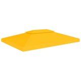 vidaXL Streha za paviljon 2-delna 310 g/m² 4x3 m rumena Cene