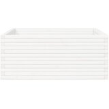  Vrtna sadilica bijela 110x110x46 cm od masivne borovine | shoptok.hr
