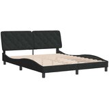  Okvir za krevet bez madraca crni 160x200 cm baršunasti | shoptok.hr