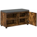  Klupa za hodnik s jastukom Dimljeni Hrast 80 x 38 x 46 cm | shoptok.hr