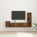 Set TV komoda Zidne 4 pcs Dimljeni hrast Konstruirano drvo | shoptok.hr