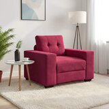 SOFA fotelja vino crvena 100x78x80 cm baršun - boja crnog vina 1 100 cm Cijene