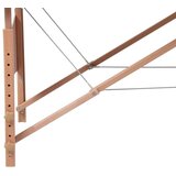  Stol za Masažu s Drvenim Okvirom Trodijelni Plavi | shoptok.hr