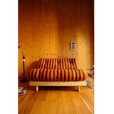 Karup Oranžen/rjav futonski/lesen fotelj Roots – | Shoptok.si