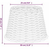  Sjenilo za svjetiljku smeđe Ø 30 x 20 cm od pruća | shoptok.hr