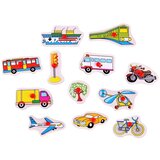  Drvene puzzle vozila 12 elemenata | shoptok.hr